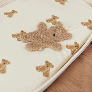 Jollein Cot Bed Fitted Sheet | 140 x 70 cm - Teddy Bear